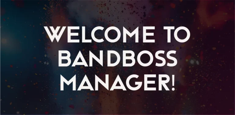 Bandboss Manager - welcome