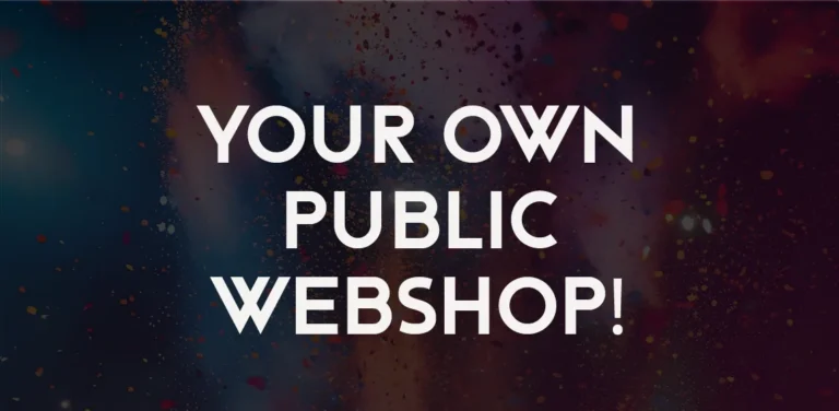 bandboss manager - your own public webshop!
